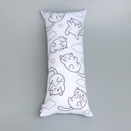Pillowcase for coloring "Air cats", 30 x 70 cm-6