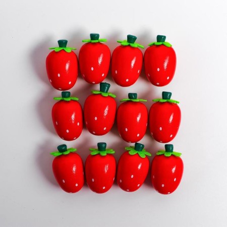 Counting set "Strawberry", 12 berries: 3 × 2 cm-1