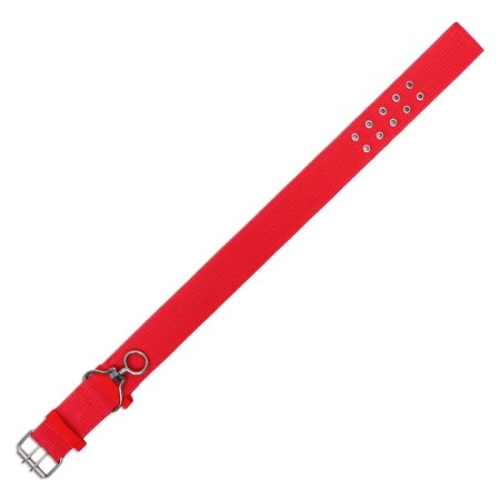 Four-layer collar with a swivel, 80 x 4.9 cm, Osh 64-74 cm, polyester, red-4