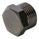 Stout SFT-0025-000038, 3/8 ", outdoor thread, nickelled brass