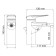 Fixer for the bidet Wasserkraft 5506, one -sided, with a bottom valve, matte gold