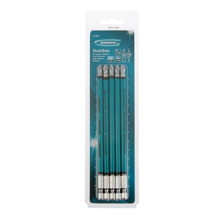 Набор бит GROSS 11203, PH2 х150, сталь S2, 5 шт.-1