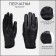Gloves male, dimensionless, with insulation, black color