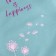 Sweatshirt for girls, height 104 cm, color is light-turquoise