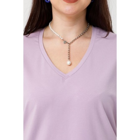 Female T -shirt, size 68, lilac color-4