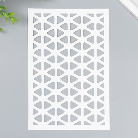 Plastic stencil "Geometry" 24x16 cm