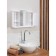 SLRACKAL CASHER for the bathroom "Argo", snow-white color