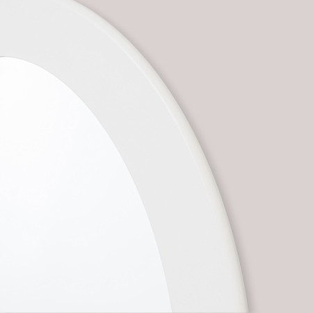 Wall mirror, oval, white 37.5x57.5 cm, zp = 29.5x49.5 cm-1