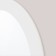 Wall mirror, oval, white 37.5x57.5 cm, zp = 29.5x49.5 cm