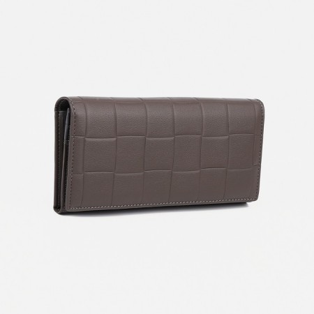 Women's wallet on magnets, gray color