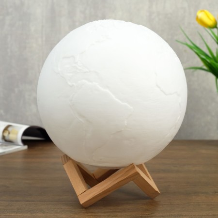Night with PDD "Planet" RGB LED USB white 18x18x19 cm Risalux-5