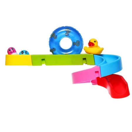 Toy Water Hill for playing the bathroom, designer, set on suction cups "Duck water park"-4