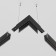Corner Connector for the Technical Trahnical Trahnical Trahcl-41b, 10x10x5.2 cm, black color Black