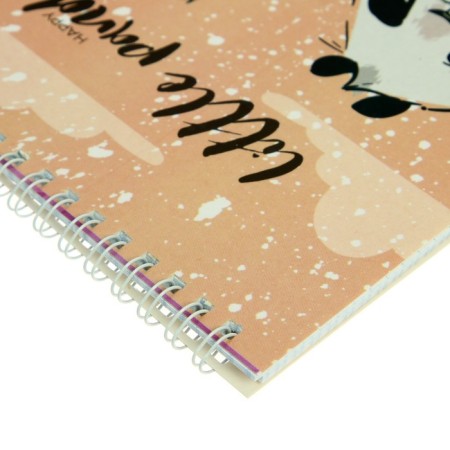 Notepad A5, 40 sheets on the ridge "Amazing Panda", cover of laminated cardboard, mix-3
