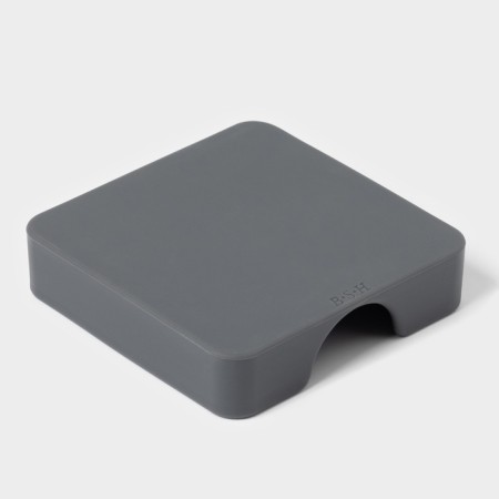 Set of stands for hot, under a mug, silicone, 6 pcs, d = 8 cm, gray-10