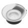 Mattle glass holder with a soap glass, black artwelle