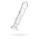 Unrealistic phallimitator Sexus Glass, glass, transparent, 16.5 cm