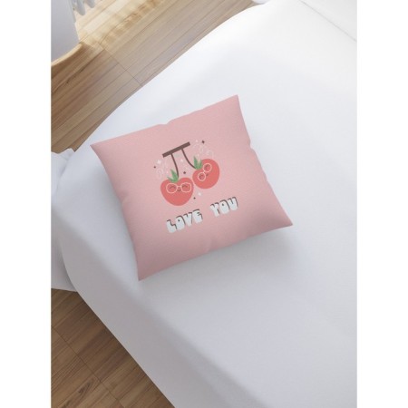 Pillowess decorative "Cherry Love", on a zipper, size 45x45 cm-1