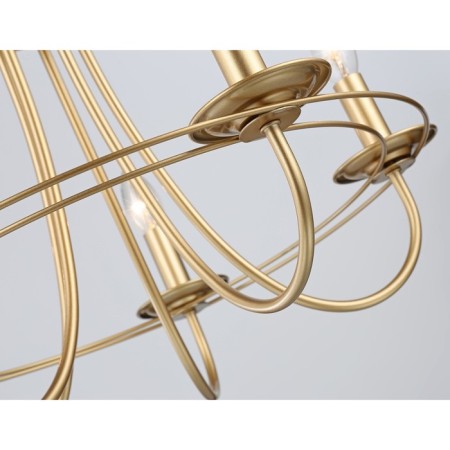Suspended chandelier Ambrella TR9615/5 CGD, E14, 5x40W D530x770 mm, black-4