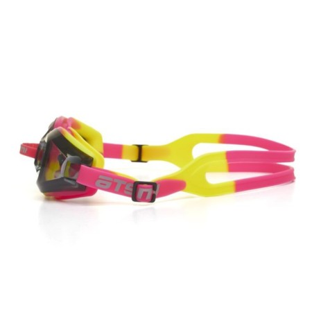 ATEMI M102 swimming glasses, silicone, pink/yellow color-1