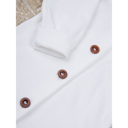 Kombinazon on buttons for children's fashion, height 74 cm, milk color-7