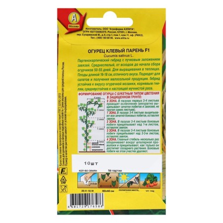 Cucumber seeds "Cool guy" f1, c/n, 10 pcs-1
