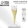 A set of plastic glasses for champagne "SHIAI", 150 ml