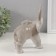 Souvenir Ceramics "Gray Elephant upward" 8x16x16.5 cm