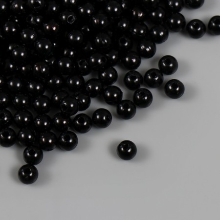 A set of beads "Pearls" D 6 mm, 250 gr, black-1
