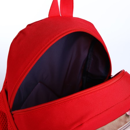 Baby backpack on lightning, red color-3