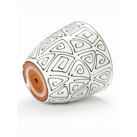 Pot floral abstraction white 5 liters-5