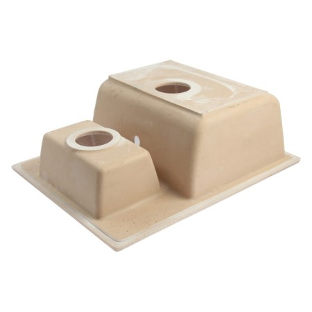 Curler for a kitchen made of Zein 190/Q5, 612x505 mm, rectangular, overflow, sandy color-5