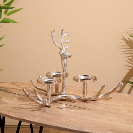 Summary for 3 candles "horns" aluminum 42x42x30 cm-1