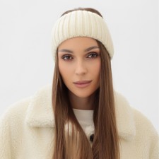 Knitted single -layer monster mist, p. 56-58cm, milk