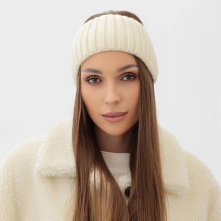 Knitted single -layer monster mist, p. 56-58cm, milk