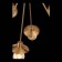 Suspension lamp ST LUCE. SL1111.303.30. Guido. 30x40 watts, e27, 100x100 cm, brass color