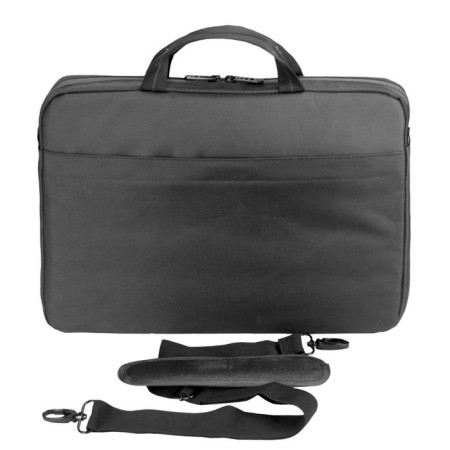 Business bag, lightning department, external pocket, black color-1