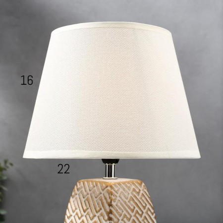 Table lamp 16444/1wt E14 40W white-gold 22x22x34 cm Risalux-5