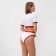 Separate Minaku swimsuit with top, white color, size 48