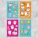 Korean Style stickerbook, 10 sheets, 14 x 21 cm