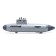 Game set "Submarine", shoots rockets, mobile elements, color light gray