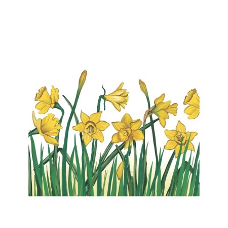 Organizer in a bath on suction cups "Spring Narcissions", for storing toys and trifles, size 33x39 cm-1