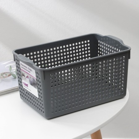 Storage basket Violet "Loft", 5.3 l, 29.5 × 18.5 × 14.5 cm, color gray color-3