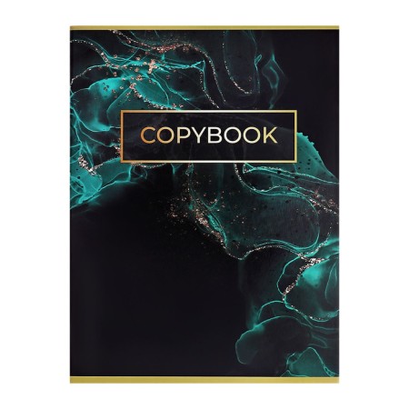 A4 notebook 60 sheets in the Calligrata cage "Green marble", cover covering cardboard, offset block