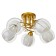 Economy Steel 44913/5 5x40W E27, matte gold, 54x54x30 cm