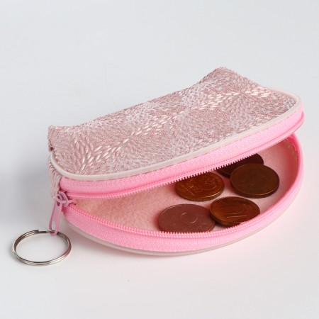 Women's wallet with lightning, pink color-3