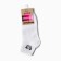 Women's socks shortened "Panda", white color, rr 23-25