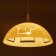 Lamp Bayerlux cap "Classy" 1 lamp E27 40W White D.300