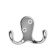 Hook furniture tundra TKD026, two -rod, chrome