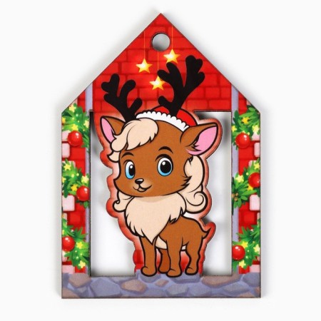 Christmas tree toy New Year's "Deer", for the New Year, 5.6 x 8 cm-1